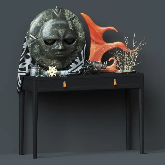 decoration – African figurines 3ds Max