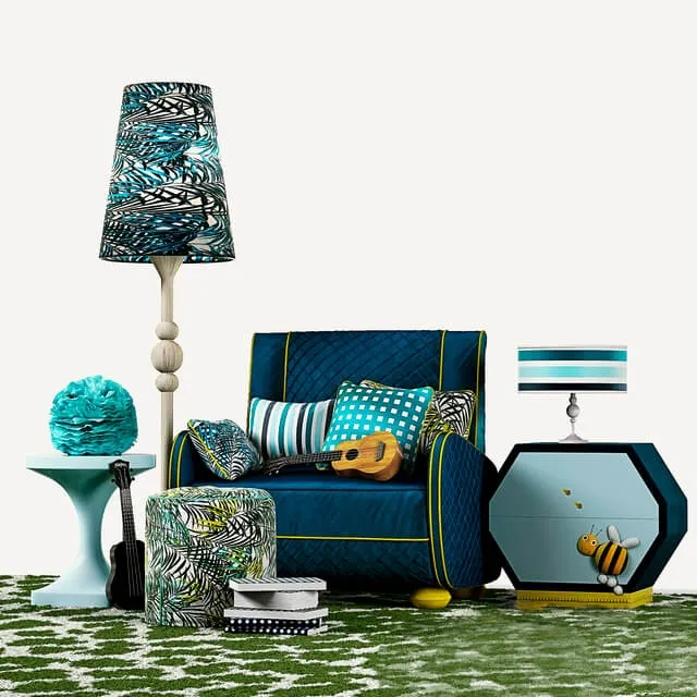 decoration – Alta moda honey decorative set 3ds Max