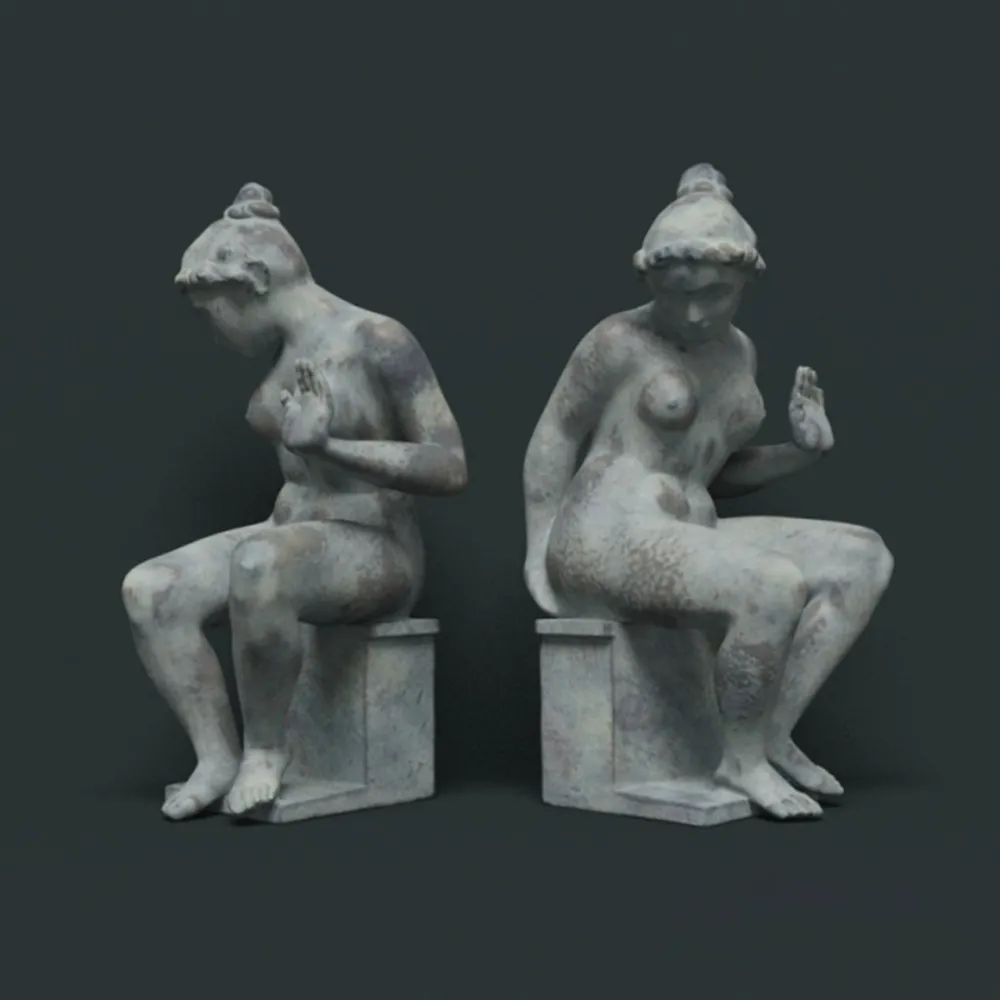 decoration – Antique sculpture of ancient Greece 3ds Max