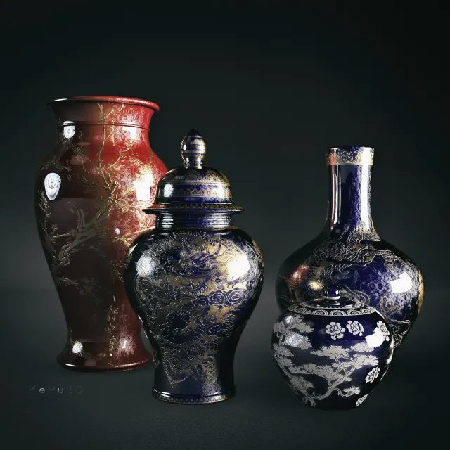 decoration – Antique vases 3ds Max
