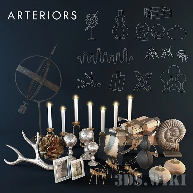 decoration – Arteriors decoration set 3ds Max