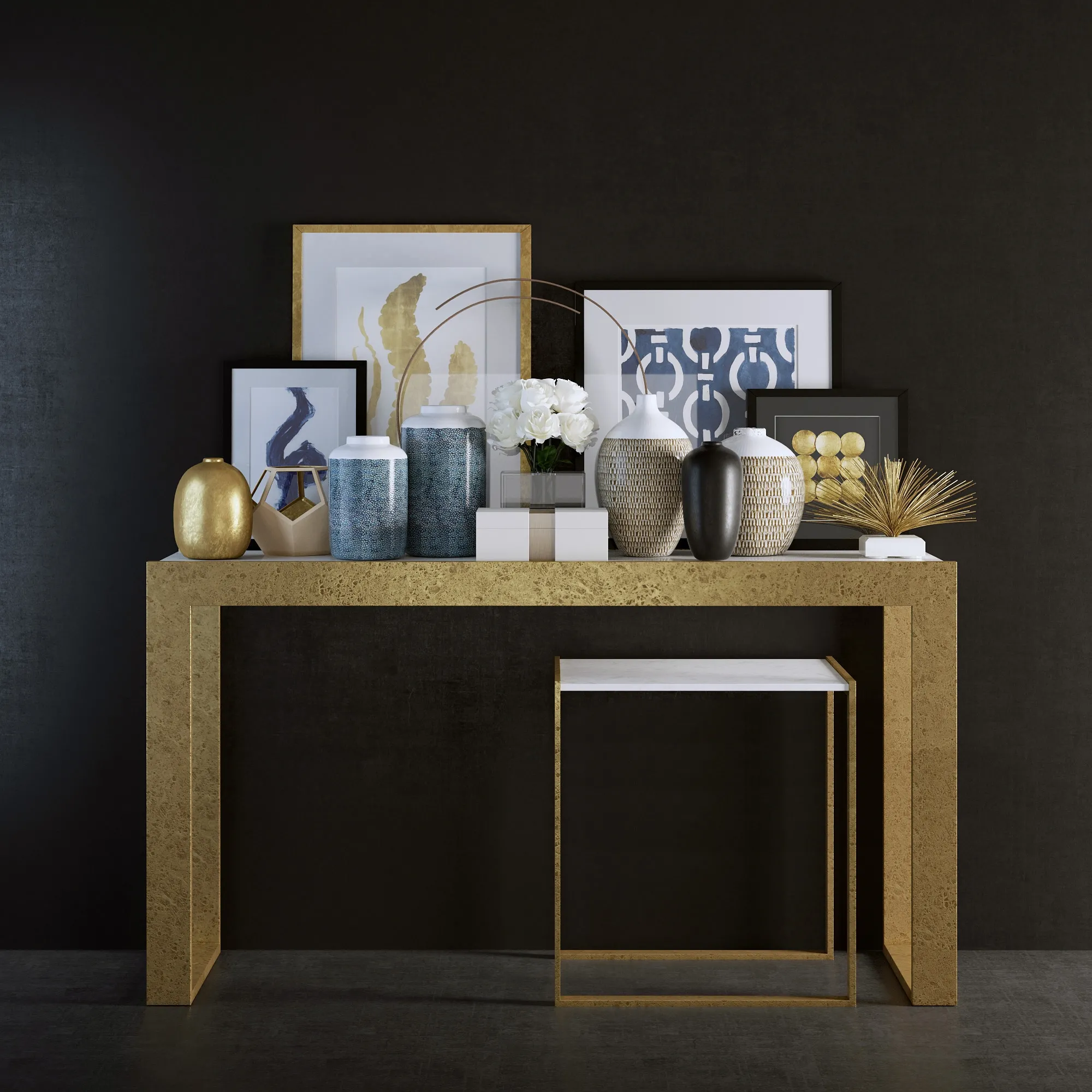 decoration – Arteriors decorative set 3 3ds Max