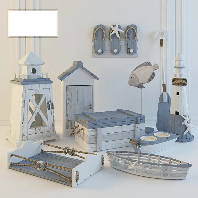 decoration – Arteriors decorative set 4 3ds Max