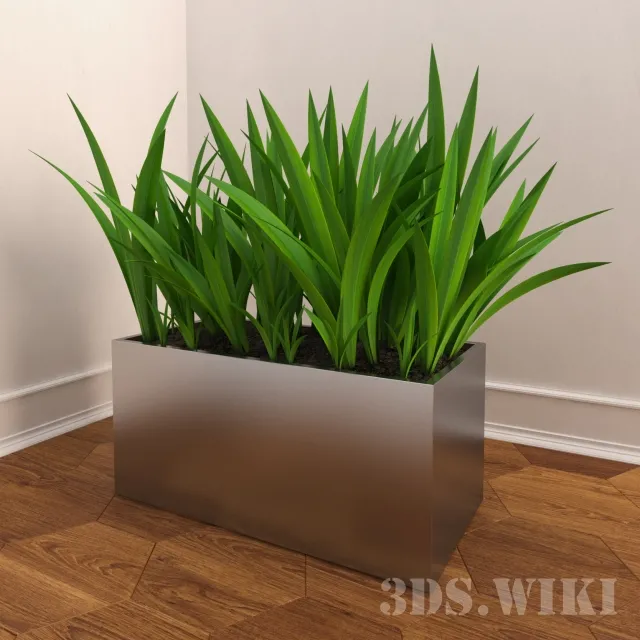decoration – Artificial potted plant 3ds Max