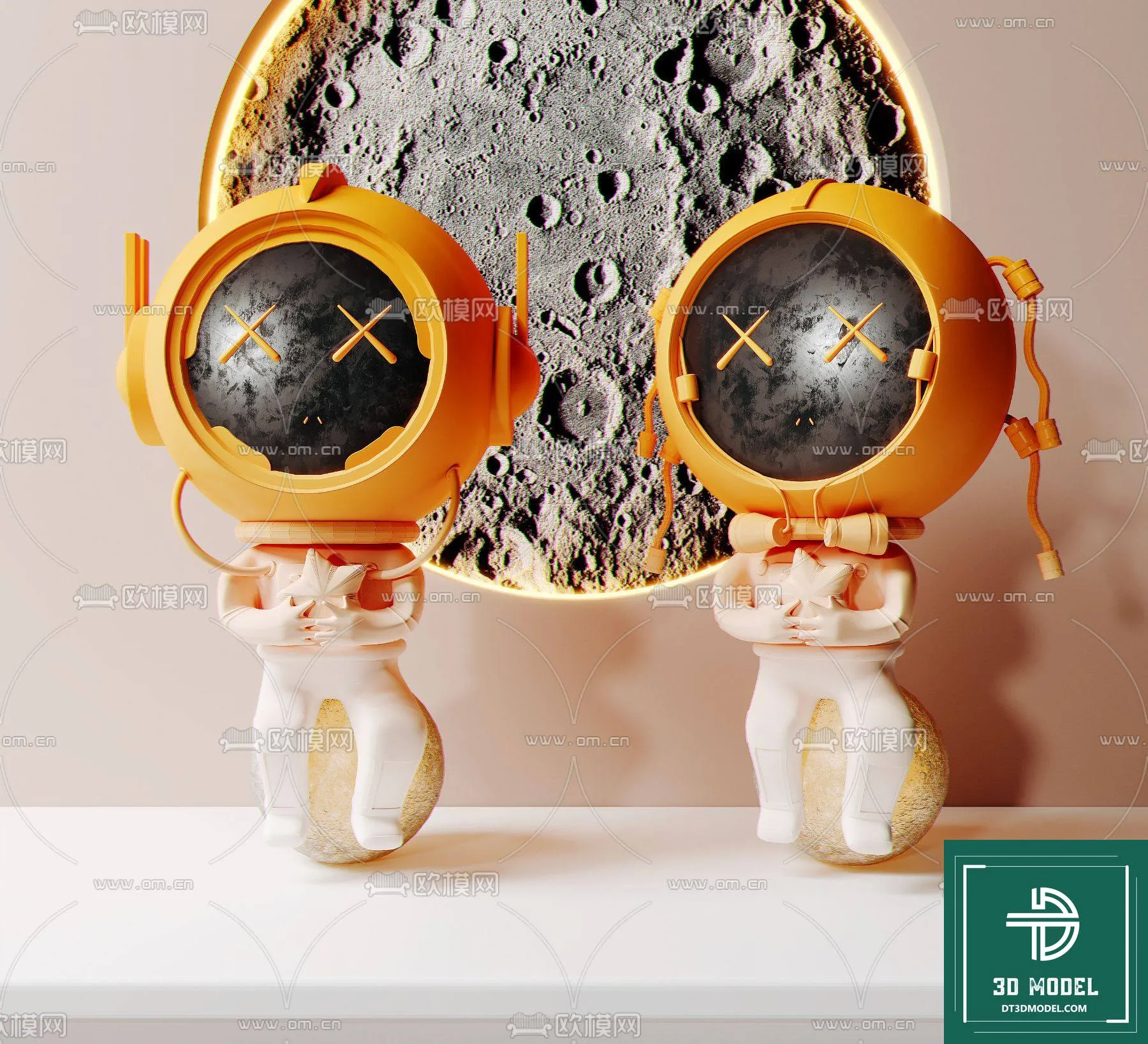 DECORATION – ASTRONAUT 3D MODELS – 013