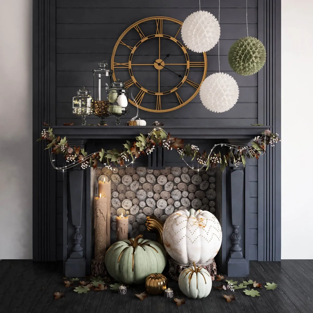 decoration – Autumn decor set 3ds Max