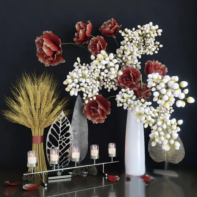 decoration – Autumn decorative set 3ds Max