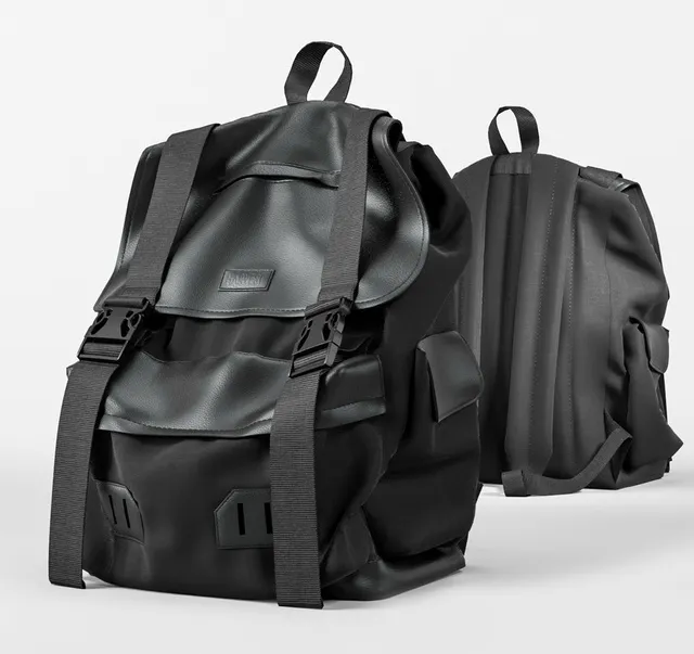 decoration – Backpack Universal Black 3ds Max