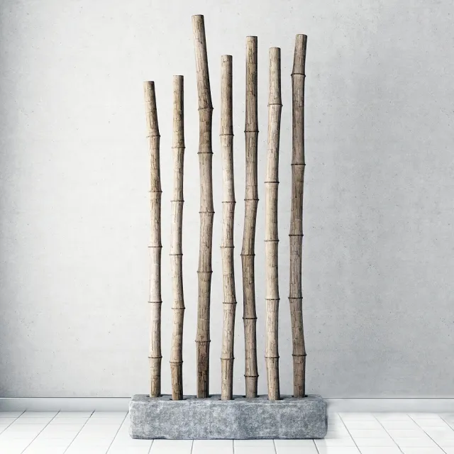 decoration – Bamboo old decor 3ds Max