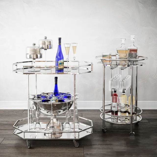 decoration – Bar carts Z gallerie 3ds Max