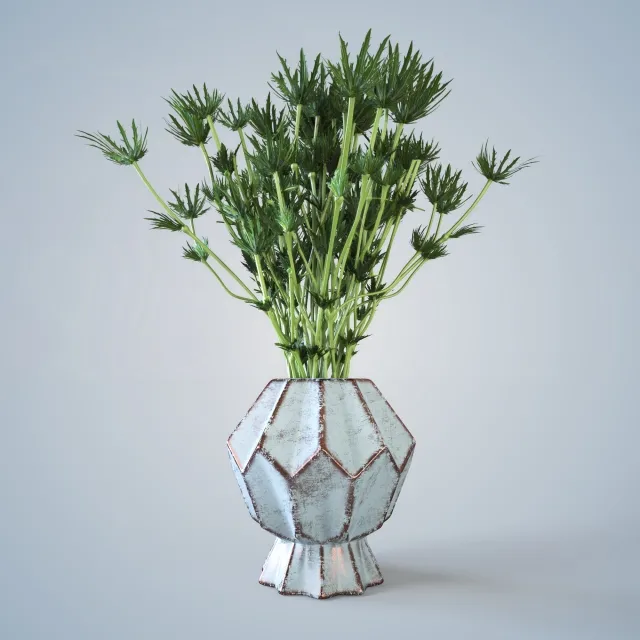 decoration – Barb in a vase 3ds Max