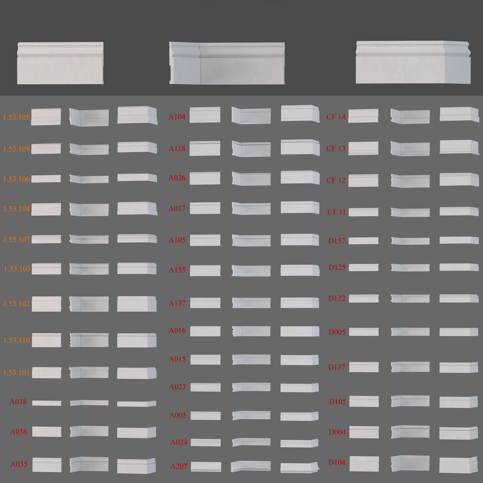 decoration – Baseboard Evroplast and Decomaster 3ds Max