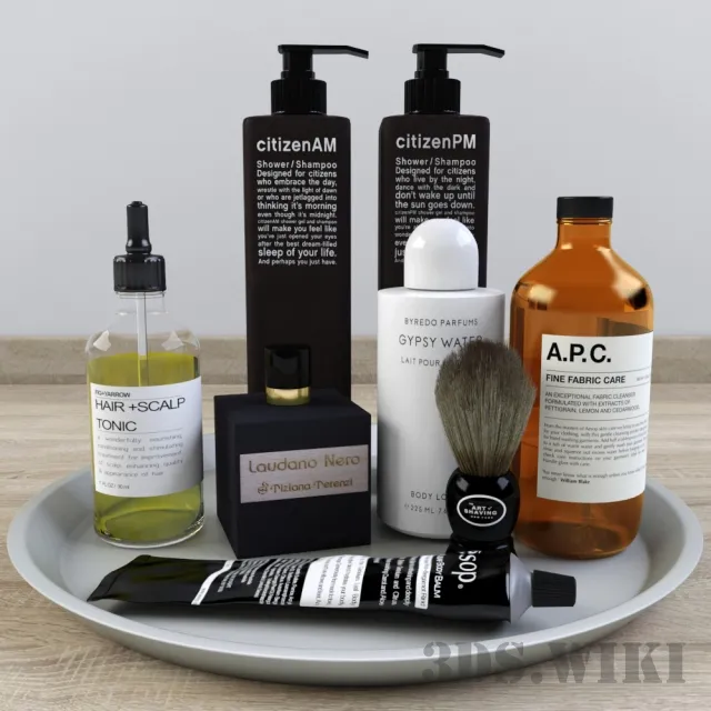 decoration – Bath cosmetics set 3ds Max