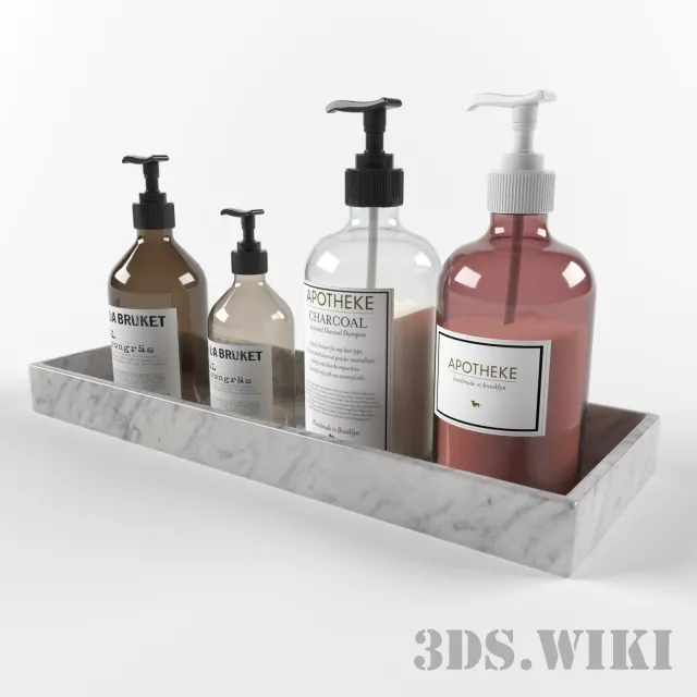 decoration – Bathroom bottles 3ds Max