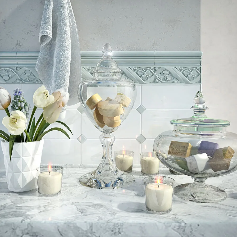 decoration – Bathroom decor set 2 3ds Max