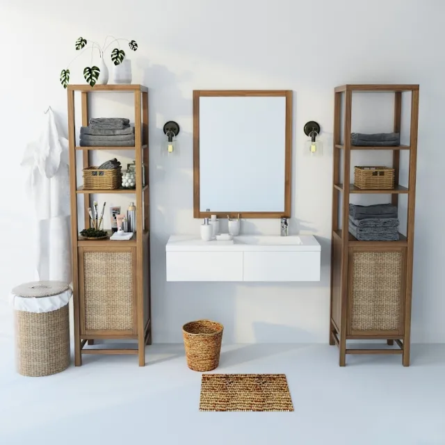 decoration – Bathroom set 17 3ds Max