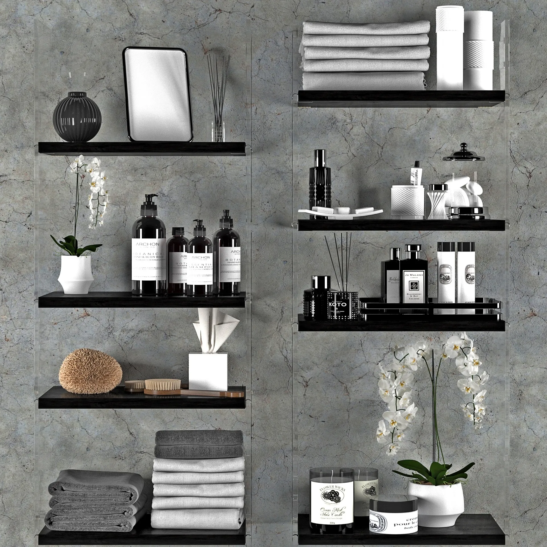 decoration – Bathroom set 42 3ds Max