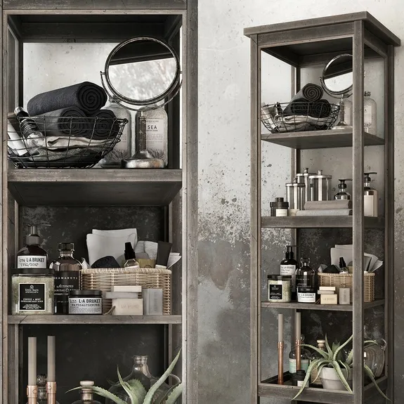 decoration – Bathroom set decor 3ds Max