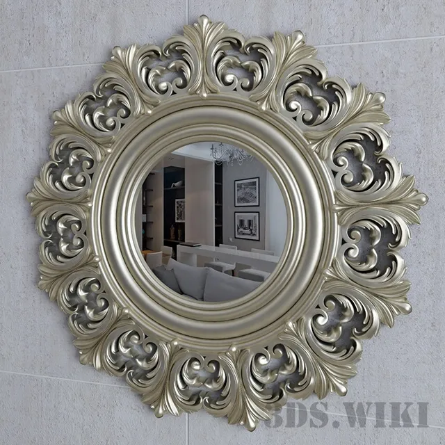 decoration – Bathroom wall mirror 3ds Max