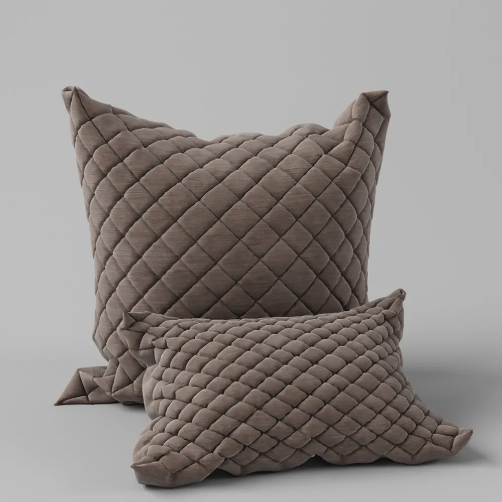 decoration – Baxter Pillows with Check Patterns 3ds Max