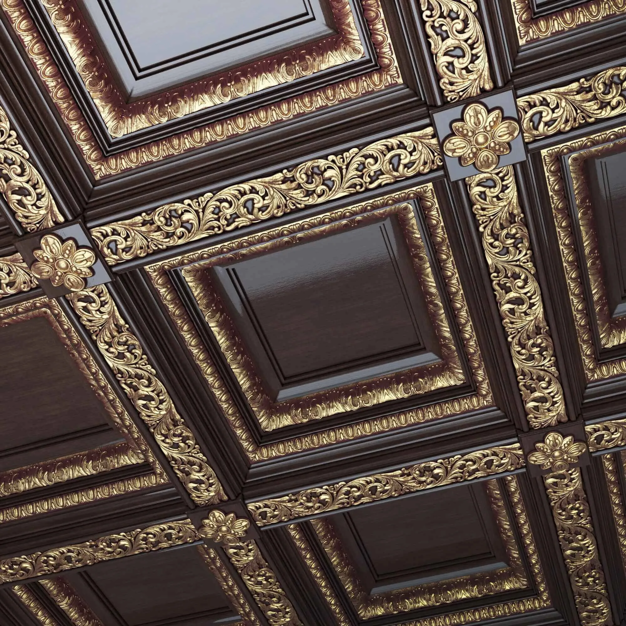 decoration – Beamed ceiling Roden 3ds Max