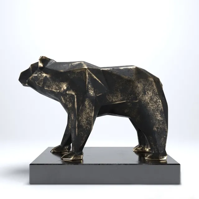 decoration – Bear Sculptures 3ds Max