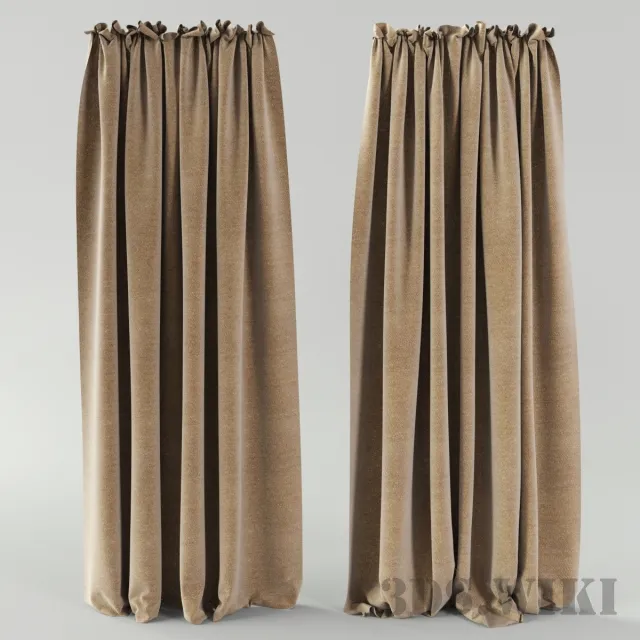 decoration – Beautiful Burlap Curtain 3ds Max