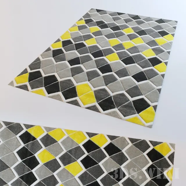 decoration – Beautiful colored modern carpet 3ds Max