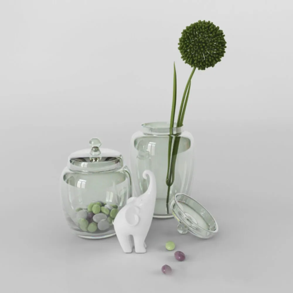 decoration – Beautiful decorative set 3ds Max