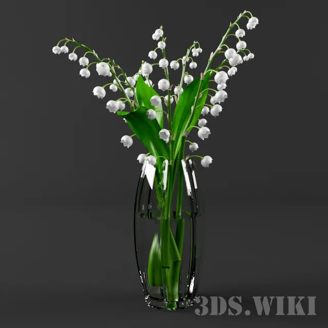 decoration – Beautiful flower in a vase 3ds Max