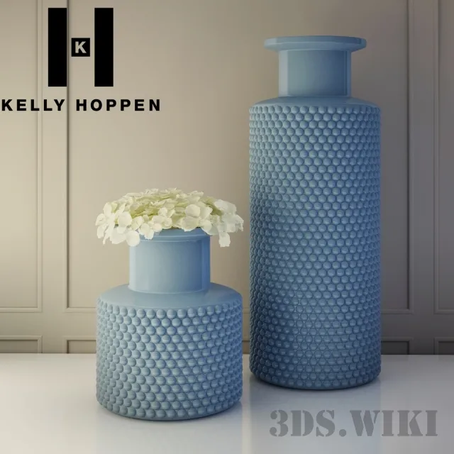 decoration – Beautiful flowers in designer vases by Kelly Hoppen 3ds Max