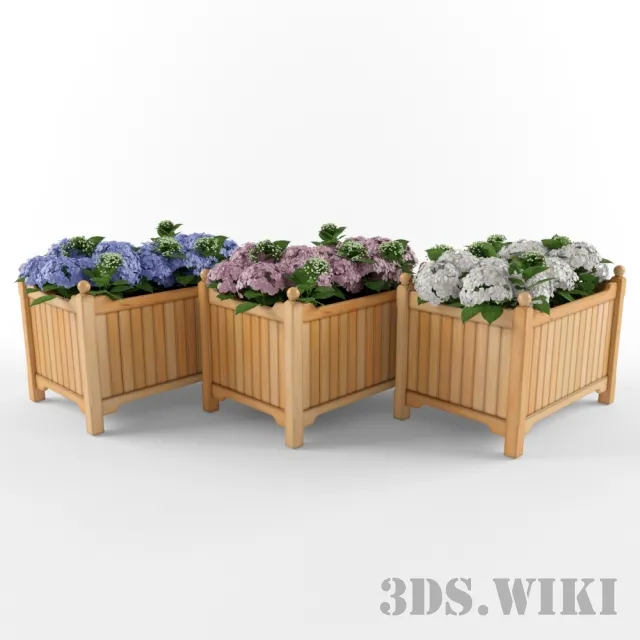 decoration – Beautiful multicolored flowers for decoration 3ds Max