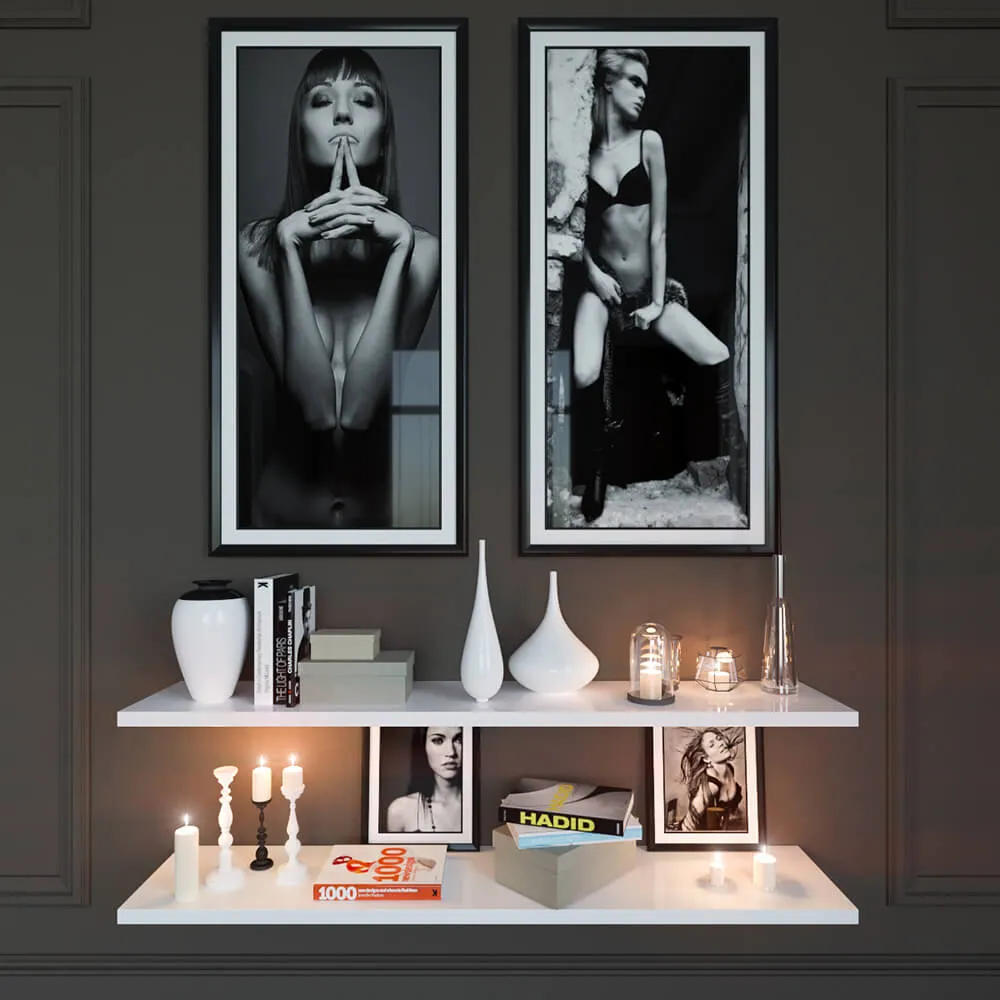 decoration – Beautiful set for the interior 3ds Max