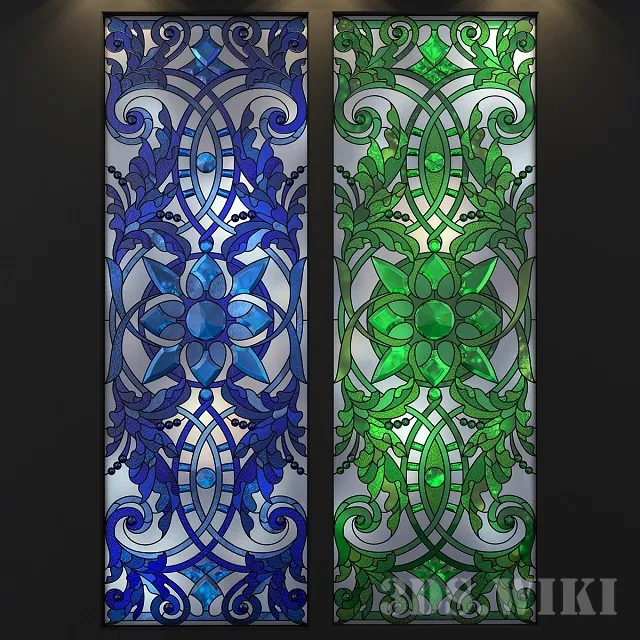 decoration – Beautiful Stained Glass 3ds Max
