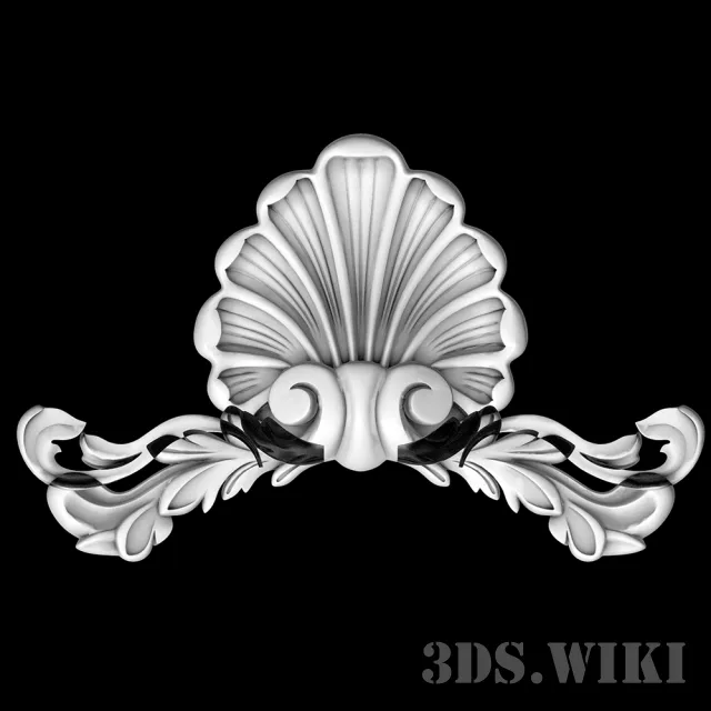 decoration – Beautiful stucco molding in the interior 3ds Max