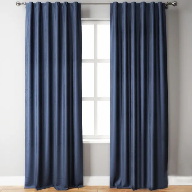 decoration – Belgian Flax Linen Curtain Blue Pottery Barn 3ds Max