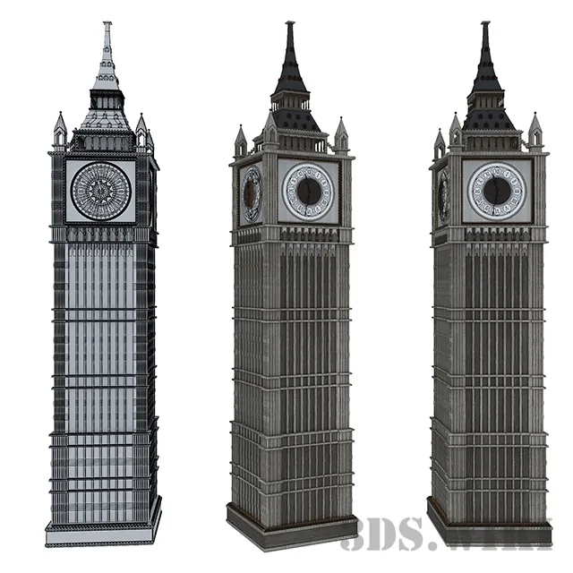 decoration – Big Ben 3ds Max