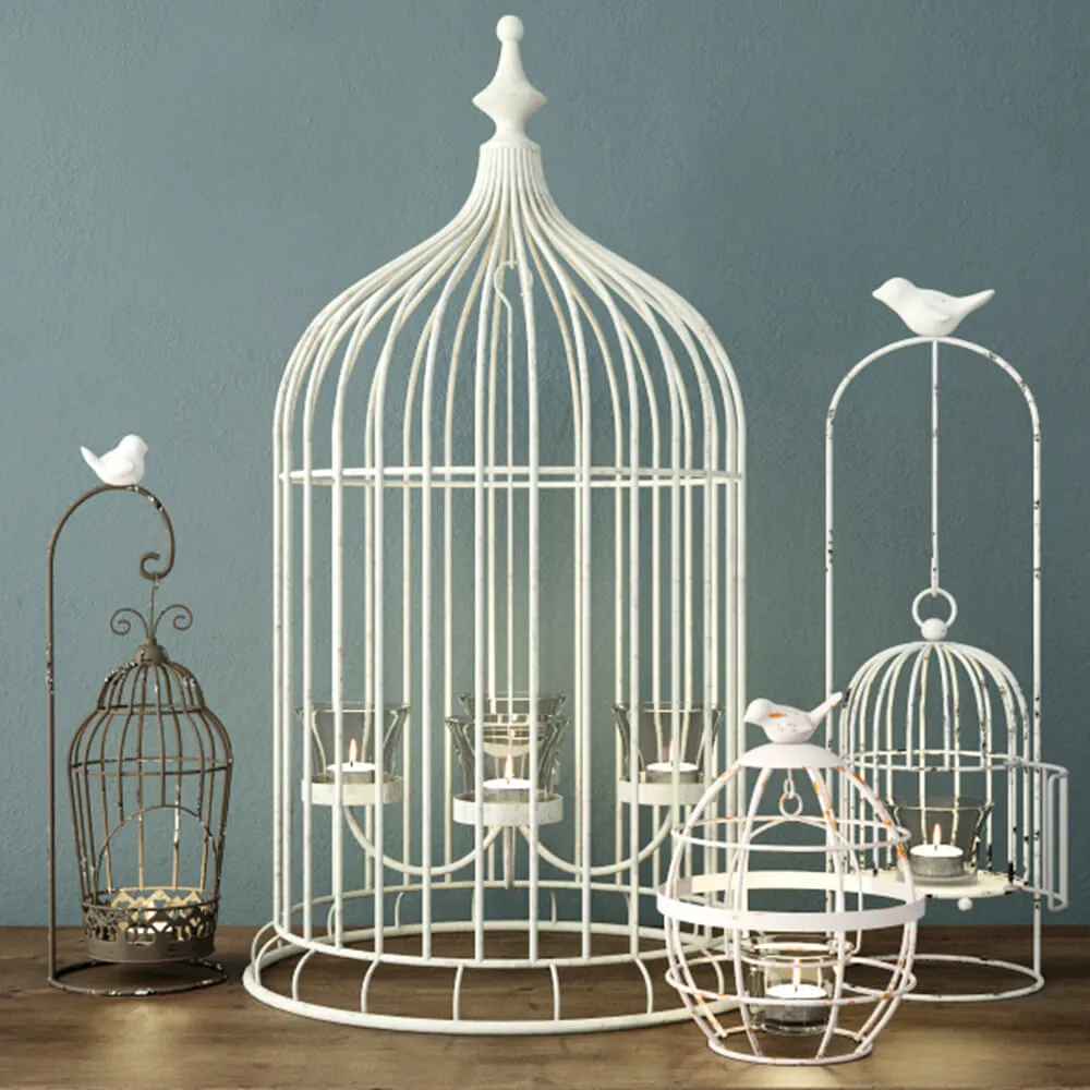decoration – Birdcage candlesticks 3ds Max
