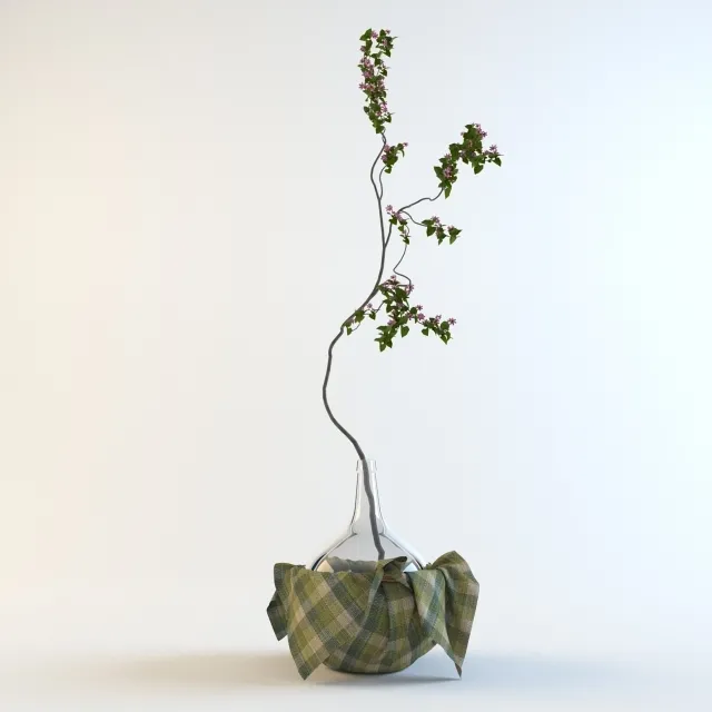 decoration – Blossoming a branch 3ds Max