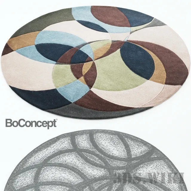 decoration – BoConcept Evocative Round Rug 3ds Max