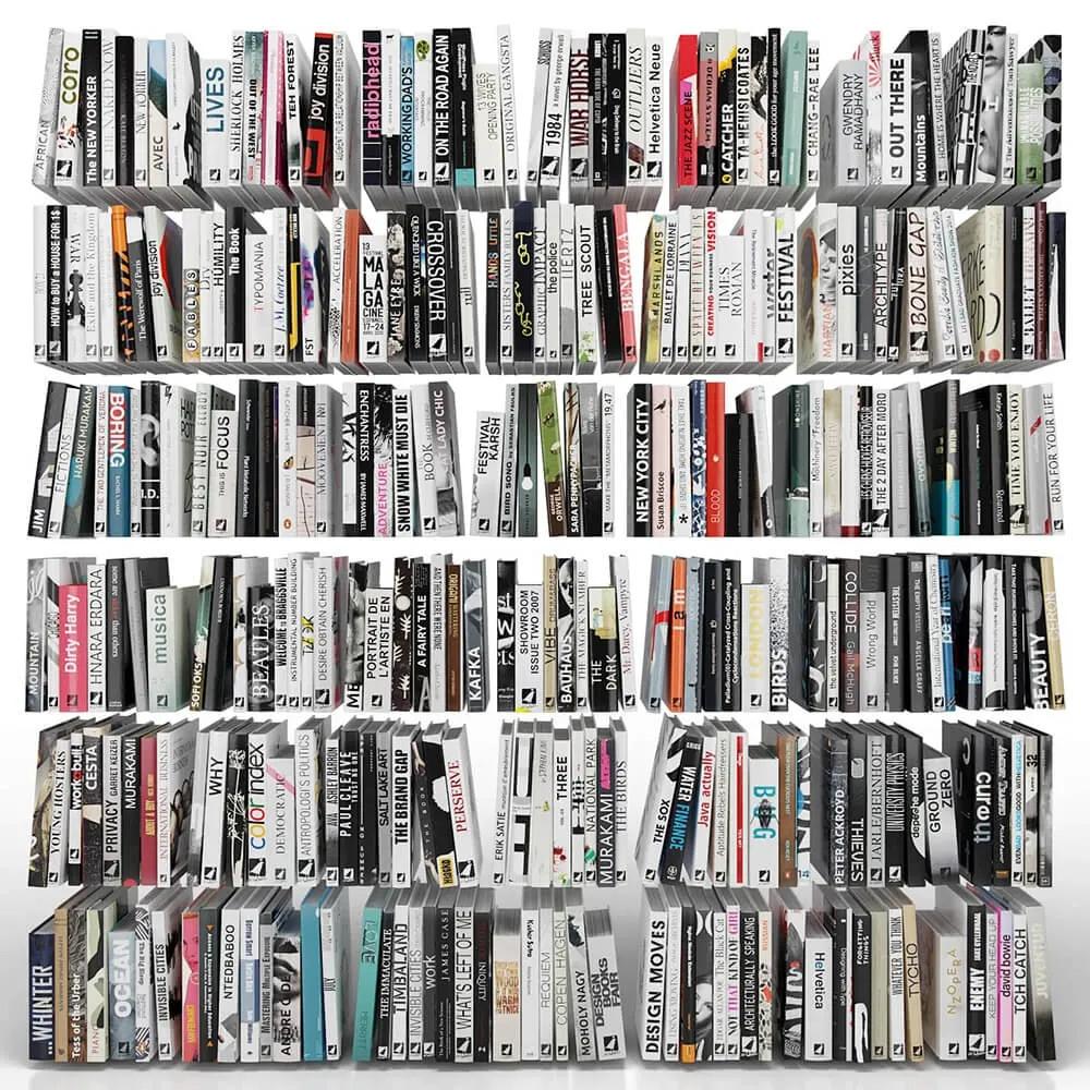 decoration – Books (150 items) Part 2 3ds Max