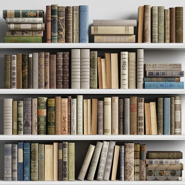 DECORATION – BOOKS – 3D MODELS – 3DS MAX – FREE DOWNLOAD – 2875