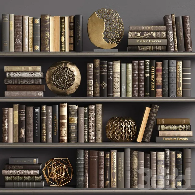 DECORATION – BOOKS – 3D MODELS – 3DS MAX – FREE DOWNLOAD – 2879