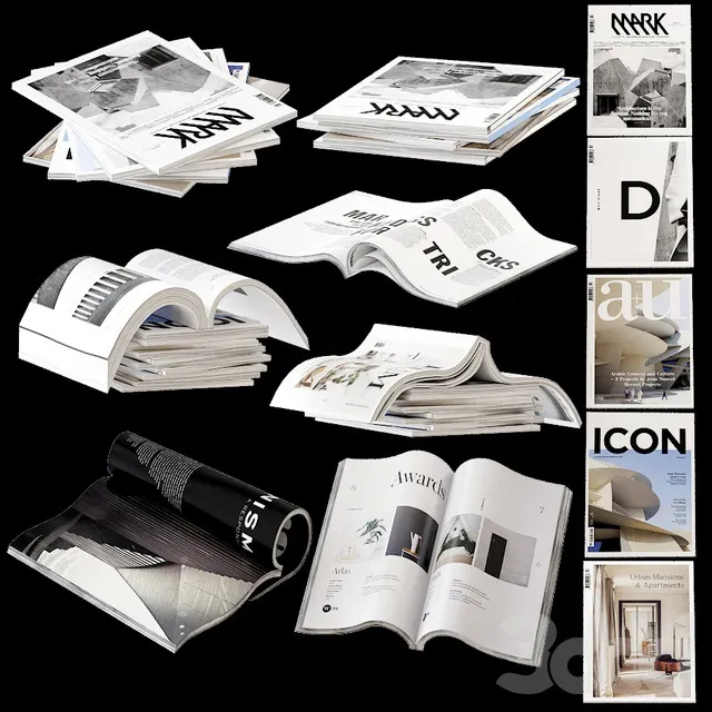 DECORATION – BOOKS – 3D MODELS – 3DS MAX – FREE DOWNLOAD – 2883