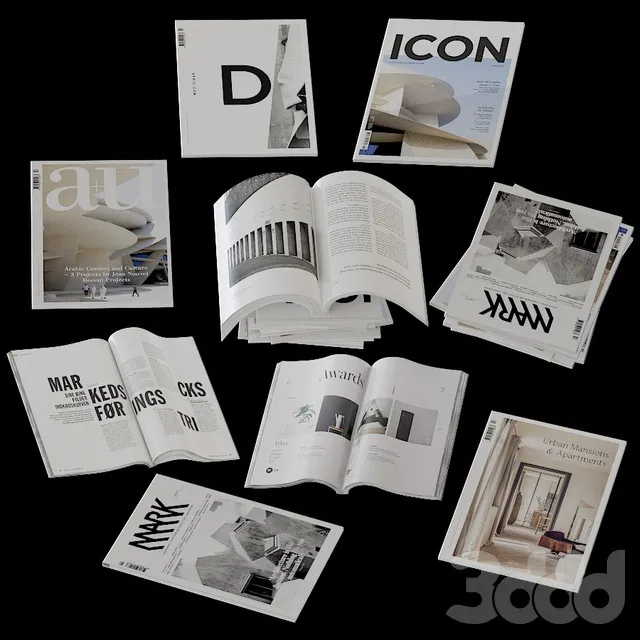 DECORATION – BOOKS – 3D MODELS – 3DS MAX – FREE DOWNLOAD – 2884