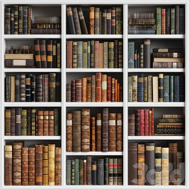 DECORATION – BOOKS – 3D MODELS – 3DS MAX – FREE DOWNLOAD – 2885