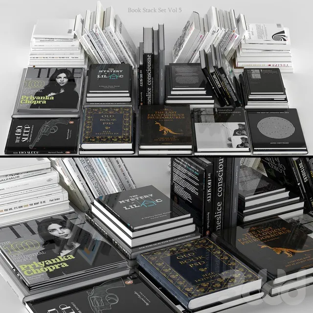 DECORATION – BOOKS – 3D MODELS – 3DS MAX – FREE DOWNLOAD – 2886