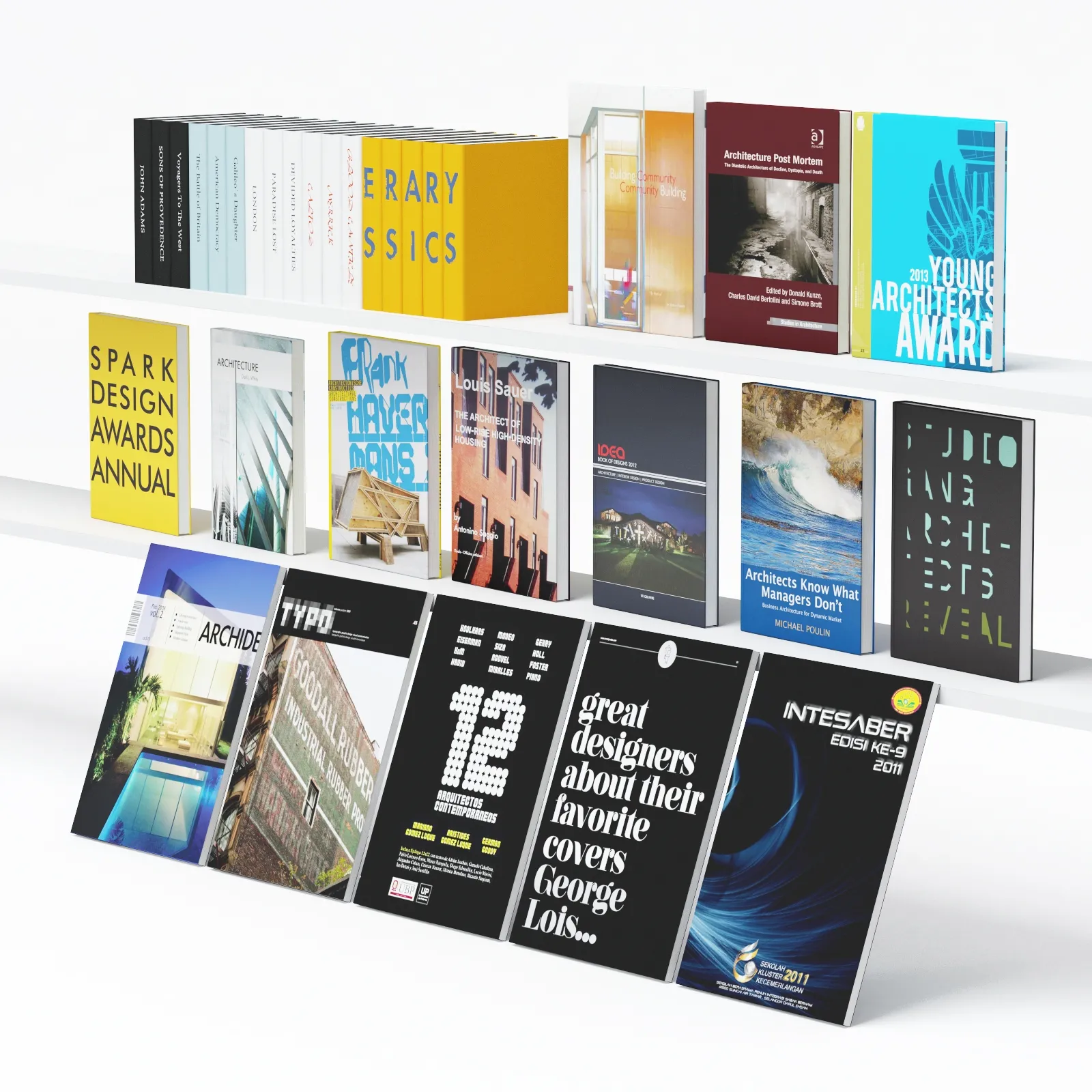 decoration – Books 885 3ds Max