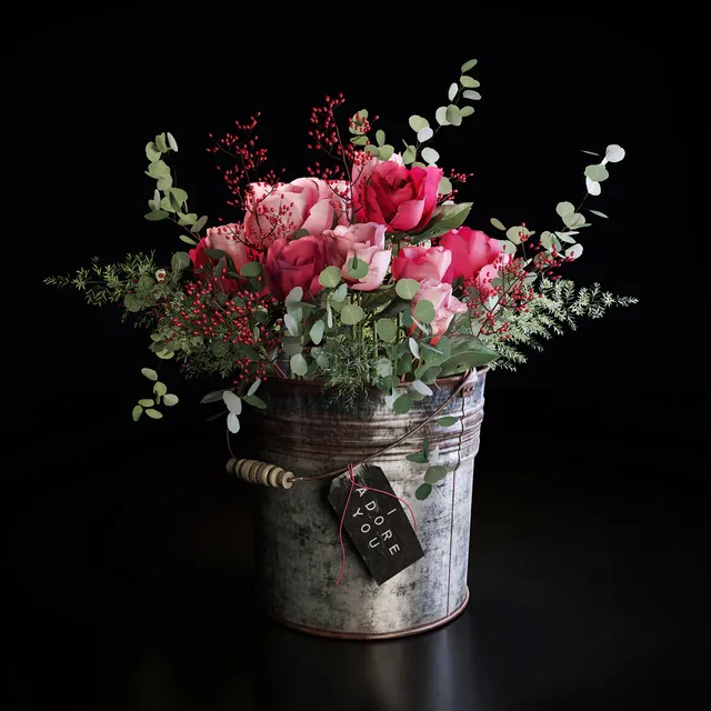 decoration – Bouquet of flowers 59 3ds Max