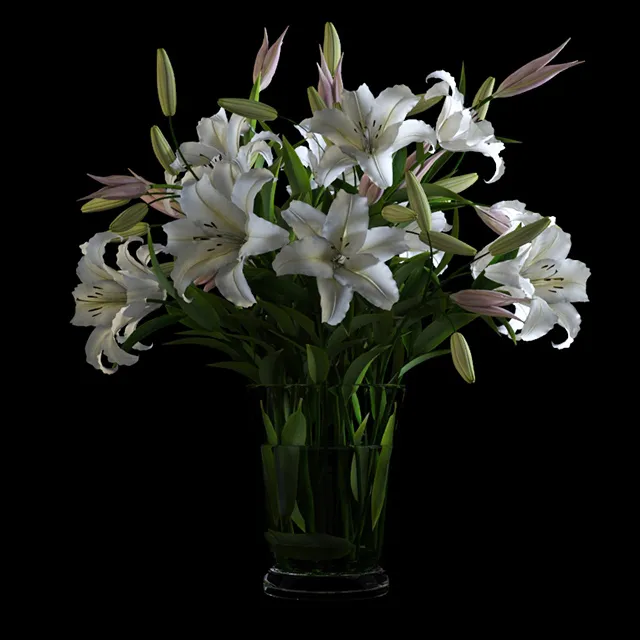 decoration – Bouquet of flowers 74 3ds Max